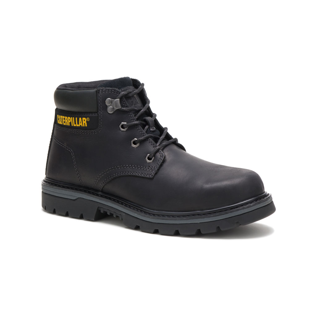 Caterpillar Boots South Africa - Cat Men's Outbase St Safety Boots Black EB4387629